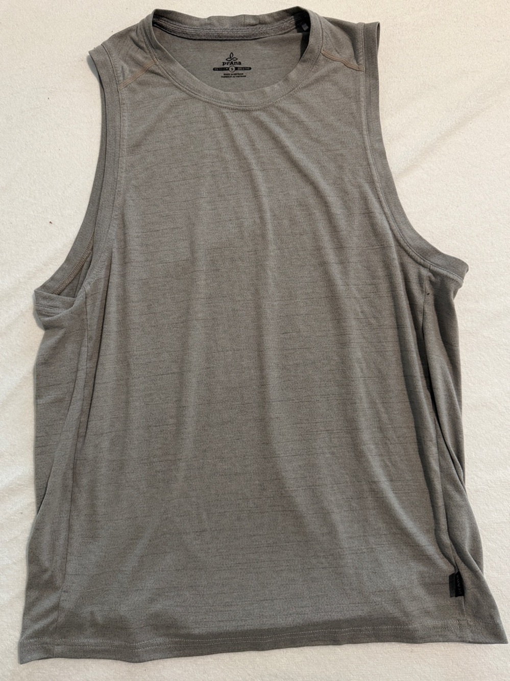 Prana Men's Grey Sleeveless Performance Tank Top